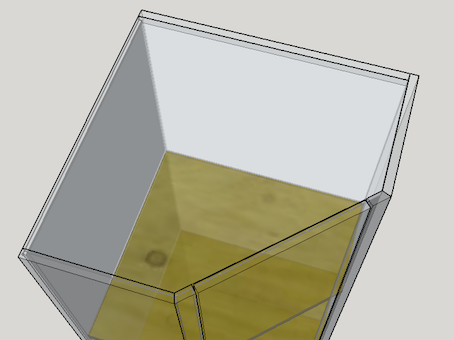 Tagli obliqui lungo i fianchi