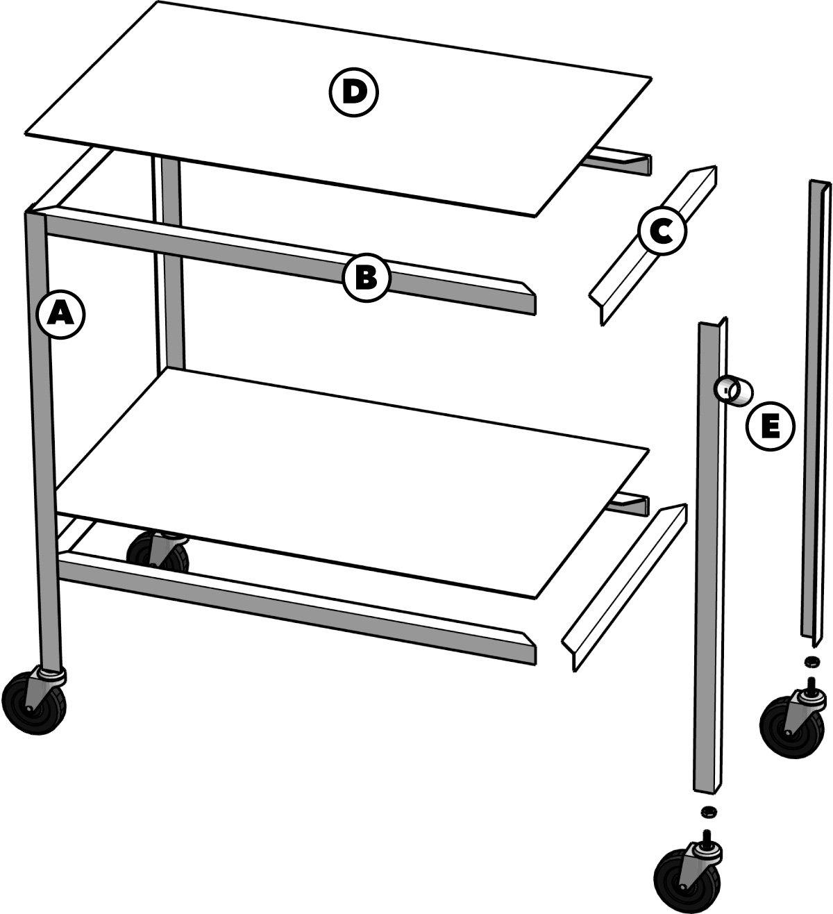 carrello postazione saldatrice/taglio plasma