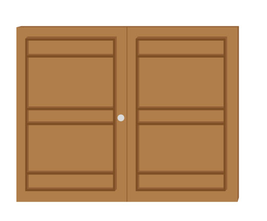 Questa è la porta senza il pannello davanti