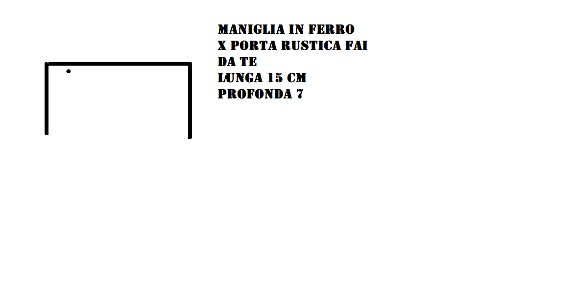 maniglia in ferro fai da te per porta rustica in ferro schema