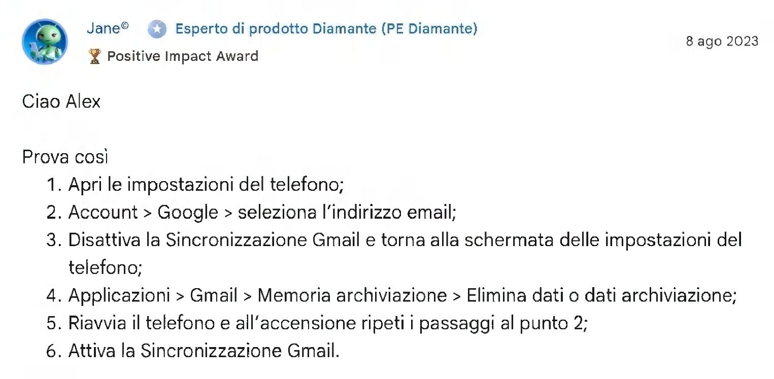 istruzioni risoluzione problema ... recupero dei tuoi messaggi ....jpeg
